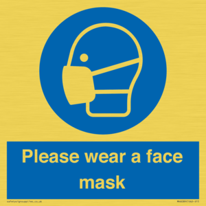 Please wear a face mask